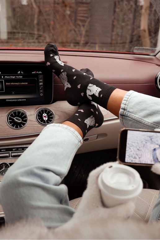 Sokken Dames Katten I met hartjes zInart