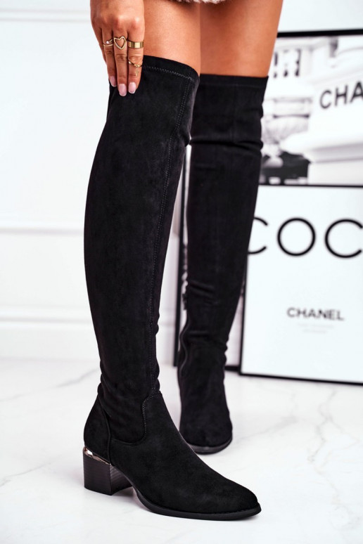 Knie laarzen van eco-suède zInart Can't Stop