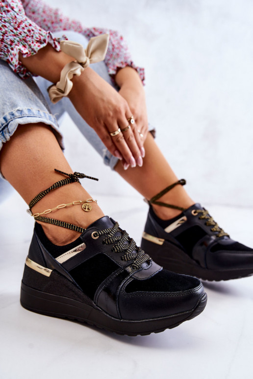 Dames van suède sportschoenen Op de INig zInart Larson