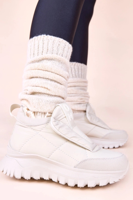 Grijze dames sneeuwlaarzen met...