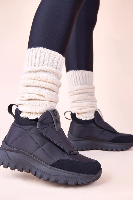 Zwarte dames sneeuwlaarzen met...