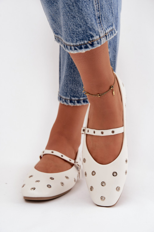 Ballerinas Dames Ze zilvere kleurmi Elementami Initte kleur Het heeftrivon