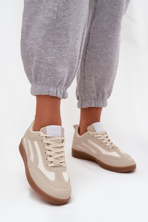 Sneakers model schoenen Dames beige Hanelor