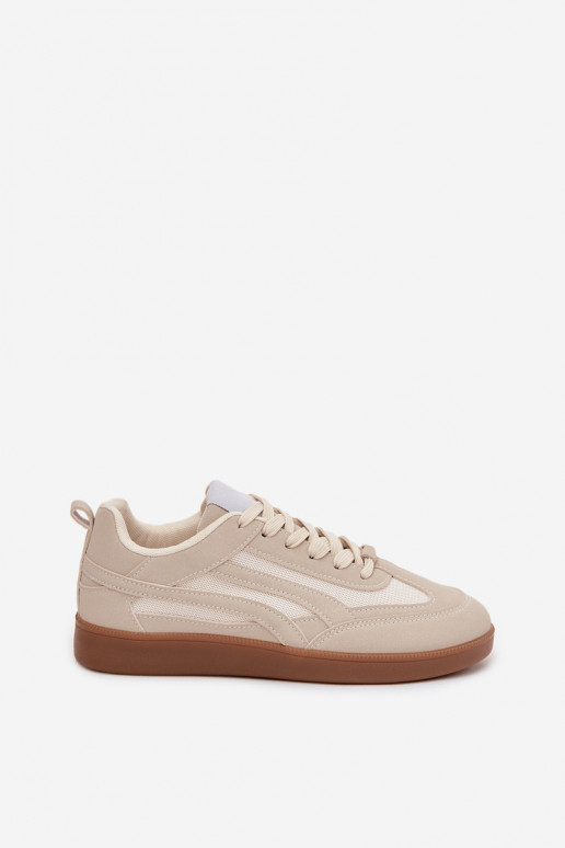 Sneakers model schoenen Dames beige Hanelor