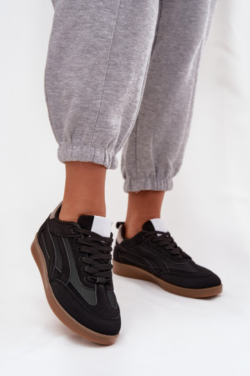 Dames sportschoenen in sportstijl zwart Hanelor 2