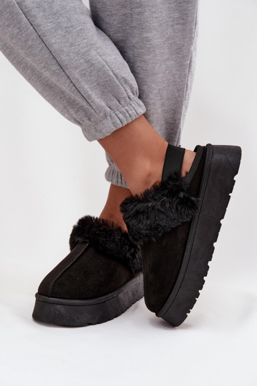 Slippers Dames met platform met bont zInart Linaris