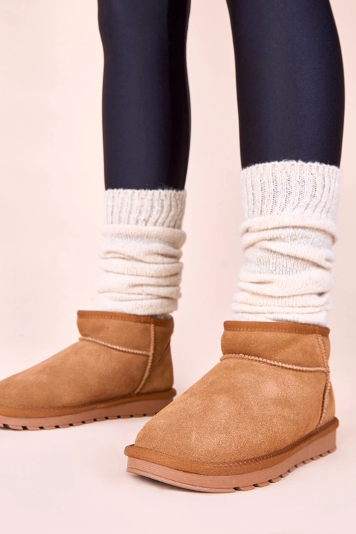 Bruine warme sneeuwlaarzen van...