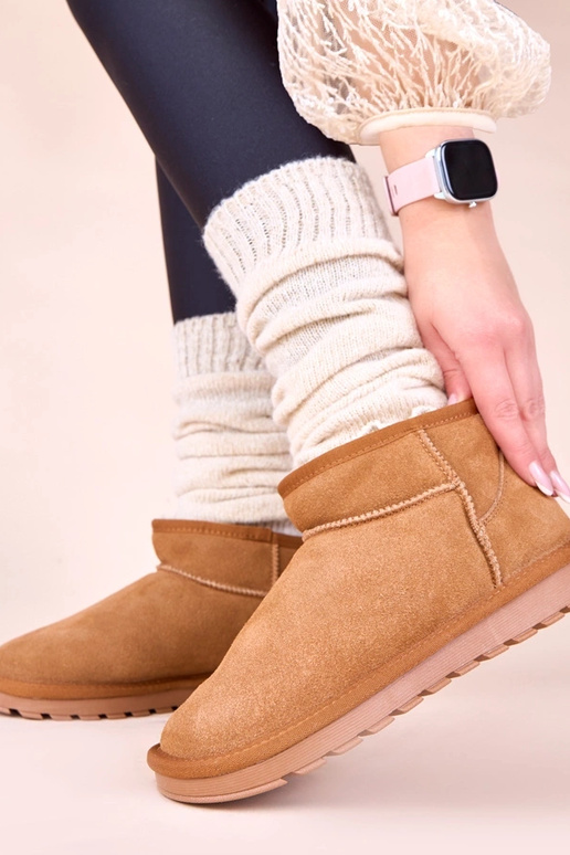 Bruine warme sneeuwlaarzen van...