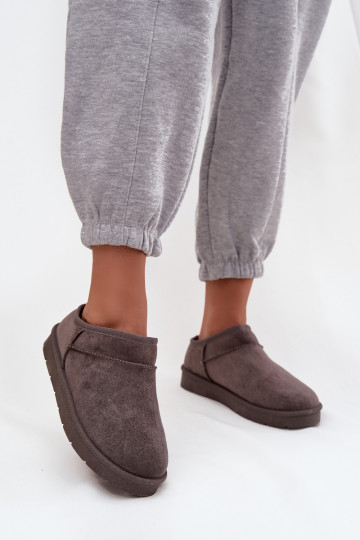 SneeuIn laarzen Dames opInarmen met bont erin grijs Serenne 2