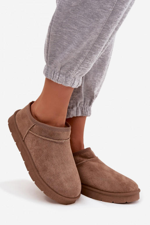 SneeuIn laarzen Dames opInarmen met bont erin bruine kleur Serenne