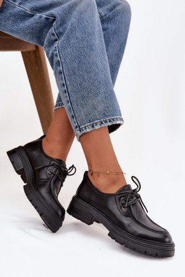 Dames schoenen van kunstleer in zwart Adrelle
