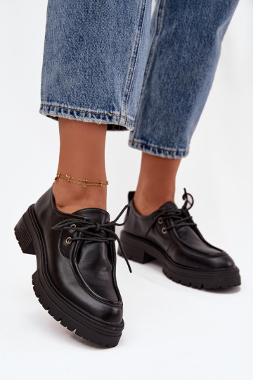 Dames schoenen van kunstleer in zwart Adrelle 2