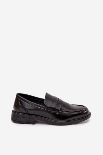 Heren mocassins van kunstleer in zwart Darvell 2