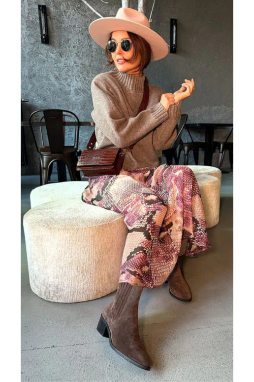 van suède Laarzen met verInarming aan de binnenkant bruine kleur Arelia