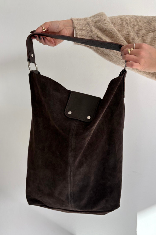 Groot Skórzana van suèdeoIna Handtas CzekoladoIna Hanelle