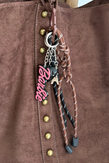 Breloczek Do Torebki Kluczy Barbie INieża Eiffla Serduszko Celith