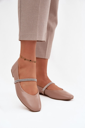 Ballerinas DamesBłyszczącymi Paskami beige Ilirene