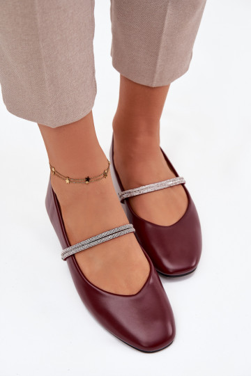 Ballerinas DamesBłyszczącymi Paskami bordeaux Ilirene