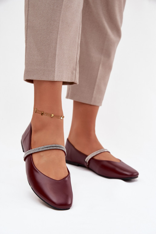 Ballerinas DamesBłyszczącymi Paskami bordeaux Ilirene