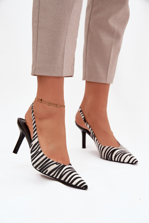 Schoenen met dunne hakken Zebra Phelia
