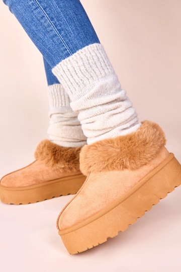 Bruine sneeuwlaarzen met...