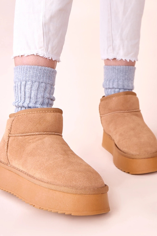 Bruine sneeuwlaarzen van natuurlijk...