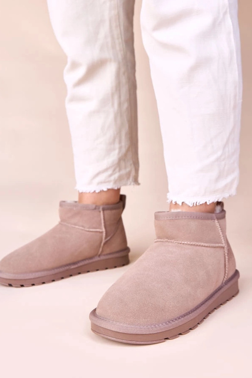 Grijze sneeuwlaarzen van natuurlijk...