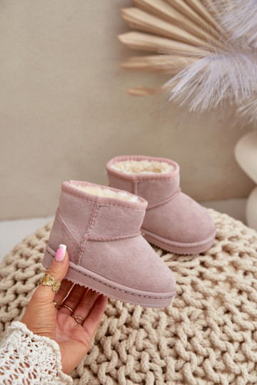 Warme kinder winterlaarzen roze Gooby
