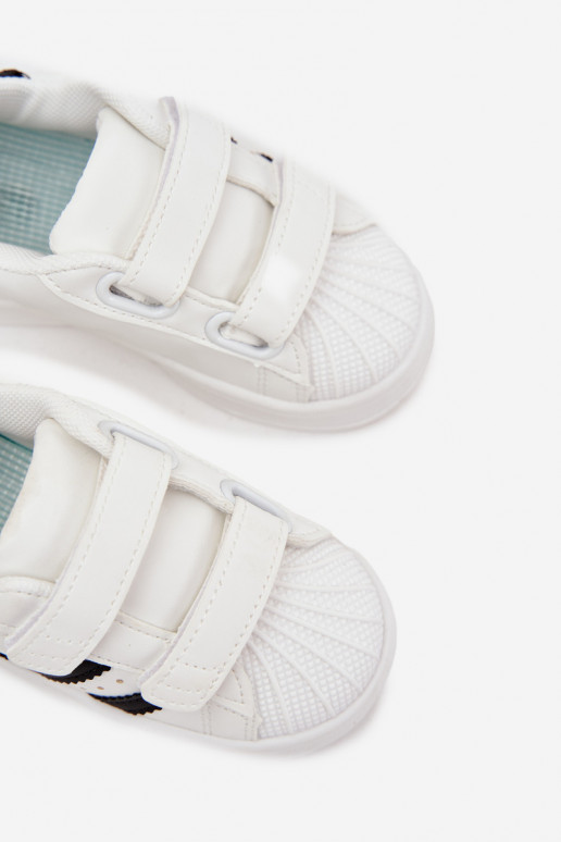 Kinderen sportschoenen Sneakers model van kunstleer, wit, Renel