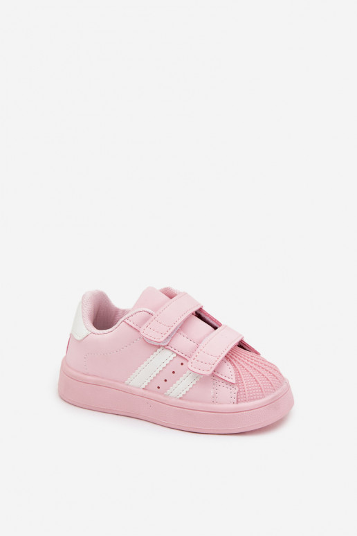 Kinderen sportschoenen Sneakers model van kunstleer, roze, Renel