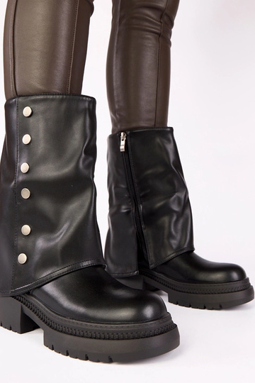 Zwarte enkellaarsjes met...