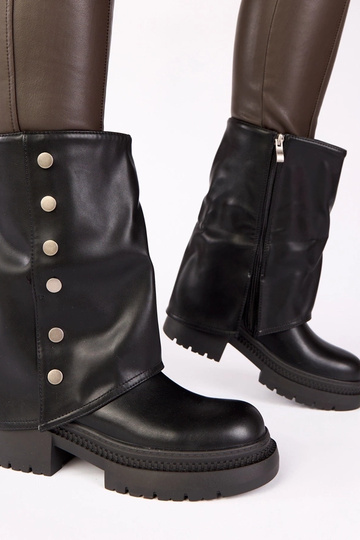 Zwarte enkellaarsjes met... 2