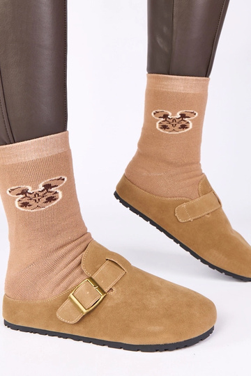 Zandkleurige laarzen met... 2