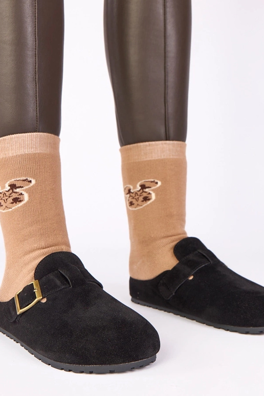 Zwarte laarzen met decoratieve gesp...