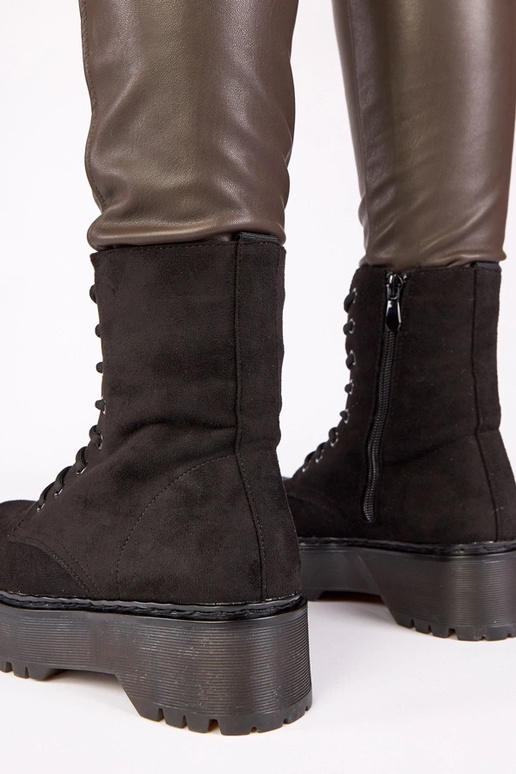 Zwarte platform schoenen van...