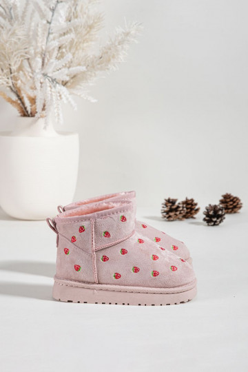 Kinder sneeuwlaarzen met vlinders, roze Gracina