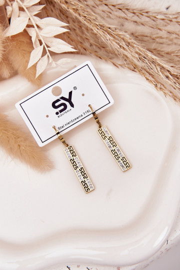 met stijlvolle detailsi INiszące met sprankelende gaten Stal Pozłacana