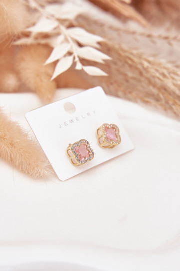 met stijlvolle detailsi met sprankelende gaten goud-roze