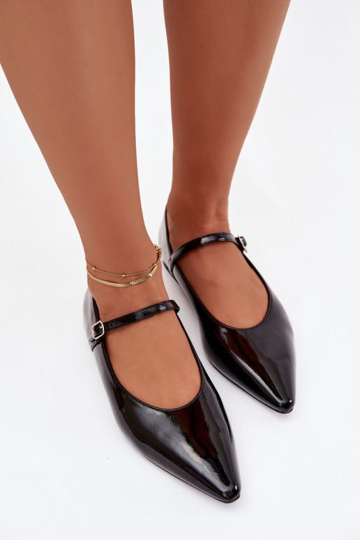 Gelakte ballerinas met riemen zInart Jarelle
