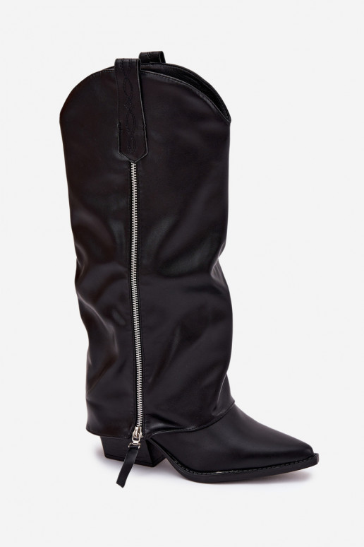 laarzen coInboystijl met hakken van ecoleer zInart Palira