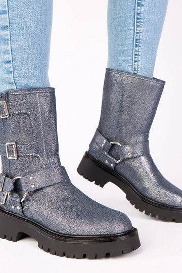 Blauwe enkellaarsjes... 2