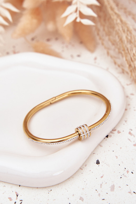 Armband Dames met sprankelende gaten Stal NierdzeInna gouden kleur