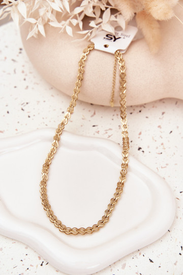 Nekloos Gemaakt van chirurgisch staal gouden kleur 2