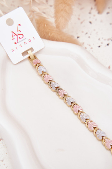 Armband DamesKoloroInymi Hartenmi Stal Chirurgiczna gouden kleur 2