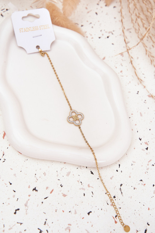 Armband Dames Gemaakt van chirurgisch staal gouden kleur