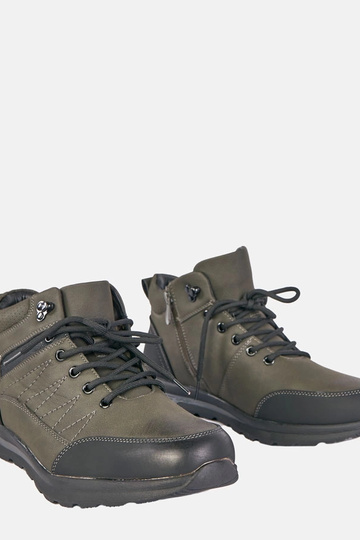 Groene heren sneakers, gevoerd met bont Mack 2