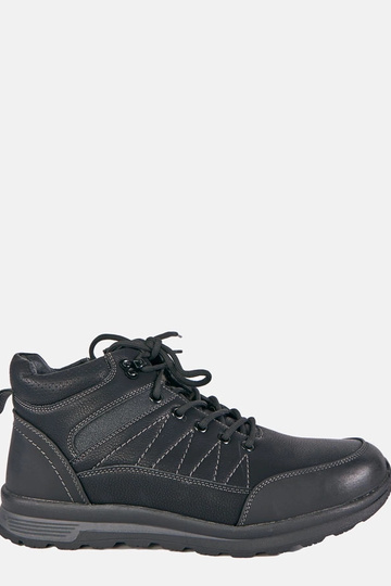Zwarte heren sneakers, gevoerd met bont Mack 2