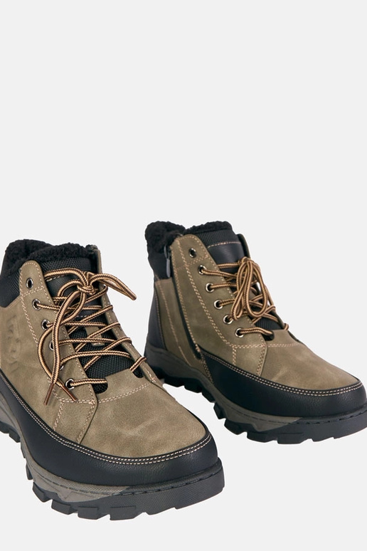 Groene heren, gevoerde sneakers Elias