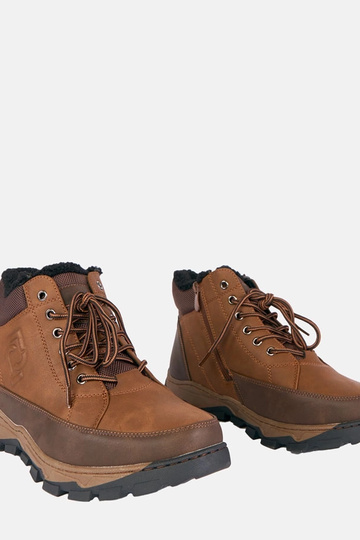 Bruine heren, gevoerde sneakers Elias 2