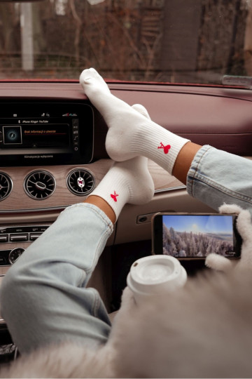 Sokken Dames Amor ivoor